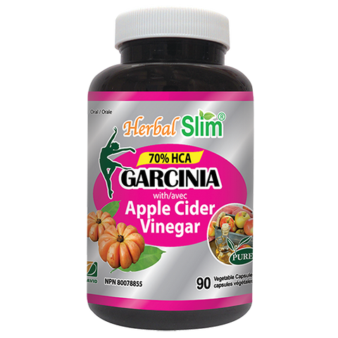 Garcinia With Apple Cider Vinegar (70% HCA) - 90vcaps - Herbal Slim - Health & Body Nutrition 