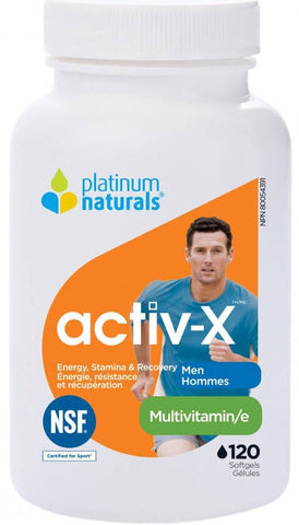 Activ-X Men - 120gels - Platinum Naturals - Health & Body Nutrition 