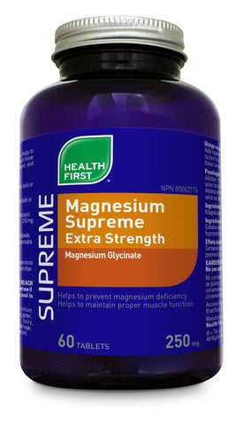 Magnesium Supreme Extra Strength - 120tabs - Health First - Health & Body Nutrition 