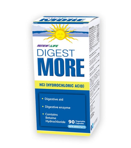 DigestMORE HCl - 90vcaps - Renew Life - Health & Body Nutrition 