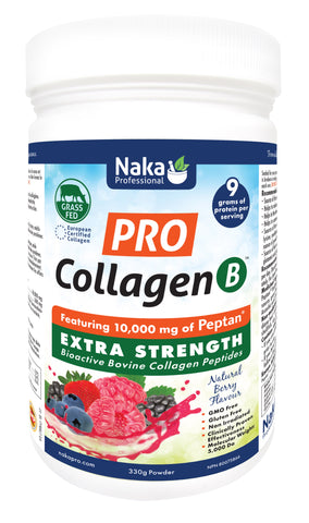 Pro Collagen Extra Strength - Bovine - Natural Berry Flavour - 330g - Naka - Health & Body Nutrition 