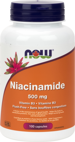 Niacinamide - 500mg - 100caps - Now - Health & Body Nutrition 