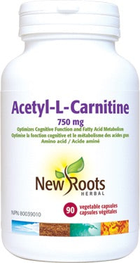 N-Acetyl-L-Carnitine - 750mg - 90vcaps - New Roots Herbal - Health & Body Nutrition 