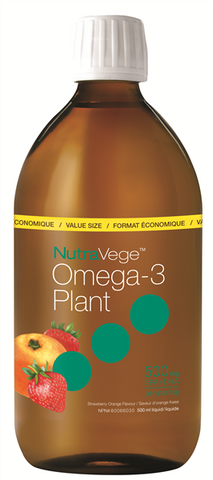 NutraVege Omega-3 Plant Strawberry Orange - 500ml - Nature’s Way - Health & Body Nutrition 
