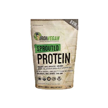 Sprouted Vegan Protein Natural Vanilla - 1kg - Iron Vegan - Health & Body Nutrition 