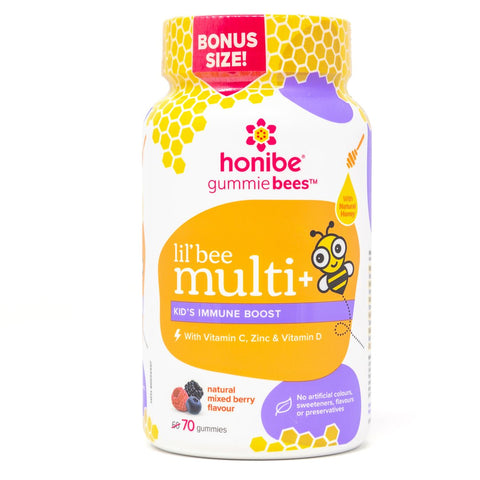 Honey Gummies Complete Kids Multivitamin + Immune - 70gummies - Honibe - Health & Body Nutrition 