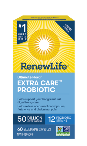 Ultimate Flora Extra Care 50 billion- 60vcaps - Renew Life - Health & Body Nutrition 