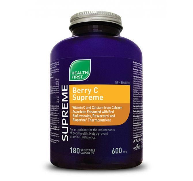 Berry-C Supreme 600mg - 180vcaps - Health First | HealthBody Nutrition ...