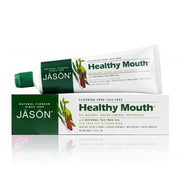 Healthy Mouth Fluoride Free Toothpaste - Tea Tree & Cinnamon - 119g - Jason - Health & Body Nutrition 