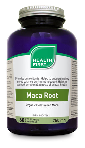 Maca Root 750mg - 60vcaps - Health First - Health & Body Nutrition 