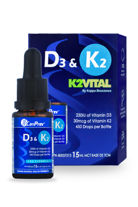 D3 & K2 Drops - 15ml - CanPrev - Health & Body Nutrition 