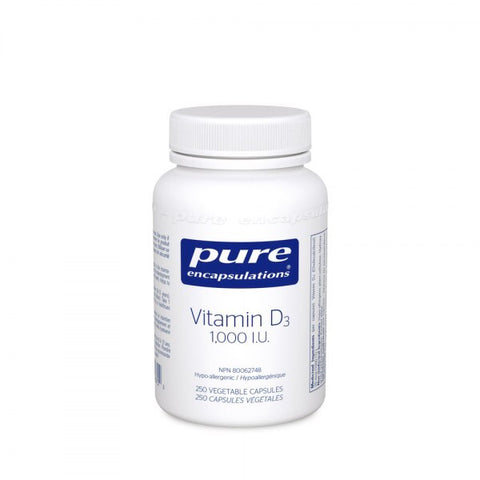 Vitamin D3 1000IU - 120vcaps - Pure Encapsulations - Health & Body Nutrition 