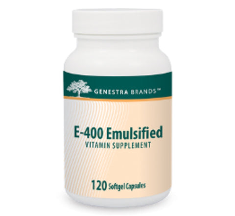 E-400 Emulsified - 120gels - Genestra - Health & Body Nutrition 
