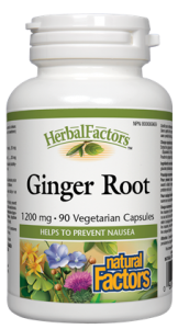 Herbal Factors Ginger Root - 1200mg - 90vcaps - Natural Factors - Health & Body Nutrition 