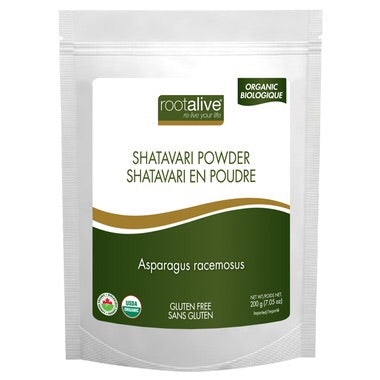 Organic Shatavari Powder - 200g - Rootalive - Health & Body Nutrition 