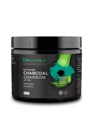Activated Charcoal Powder - 40g - Organika - Health & Body Nutrition 
