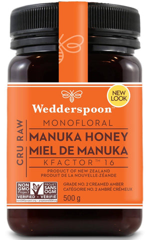 Raw Manuka Honey KFactor 16 - 500g - Wedderspoon - Health & Body Nutrition 