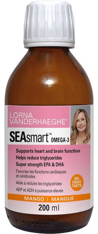 SEAsmart Omega 3 - Mango - 200mL - Lorna Vanderhaeghe - Health & Body Nutrition 