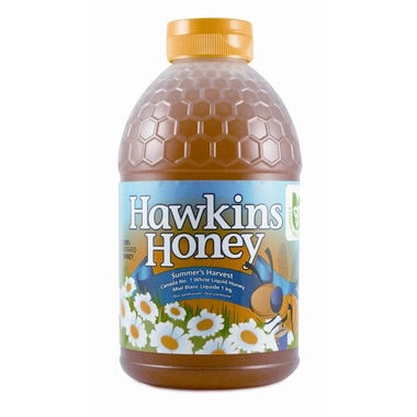 Non-Pasteurized White Liquid Honey - 1kg - Hawkins Honey - Health & Body Nutrition 