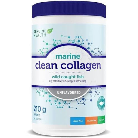 Clean Collagen - Marine Unflavoured 210g - Genuine Health - Health & Body Nutrition 