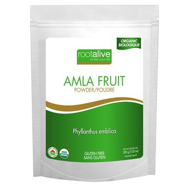 Organic Amla Fruit Powder - 200g - Rootalive - Health & Body Nutrition 