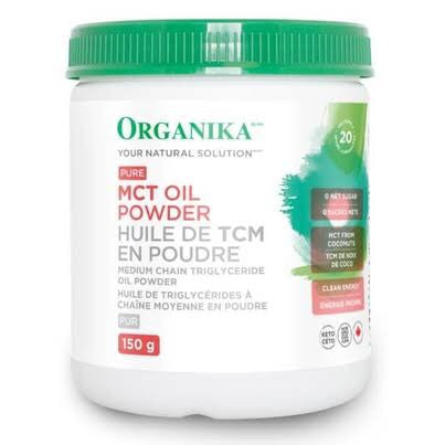 Pure MCT Oil Powder - 150g - Organika - Health & Body Nutrition 