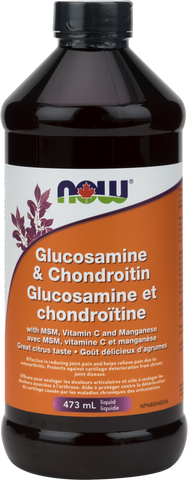 Glucosamine & Chondroitin - 473ml - Now - Health & Body Nutrition 