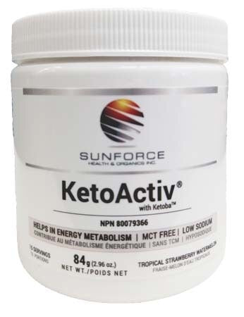 KetoActiv - 84g - Tropical Strawberry Watermelon- Sun Force - Health & Body Nutrition 