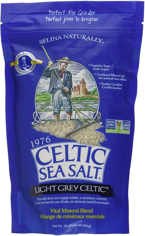 Celtic Sea Salt Fine Ground - 454g- Selina Naturally - Health & Body Nutrition 