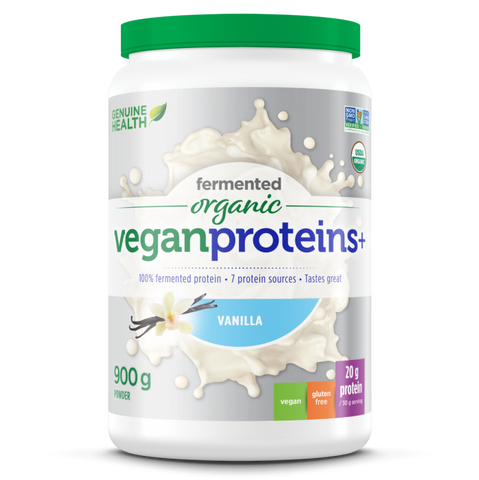 Fermented Vegan Proteins - Vanilla - 900g - Genuine Health - Health & Body Nutrition 