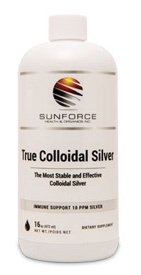 True Collodial Silver 10 PPM - 16oz - Sun Force - Health & Body Nutrition 