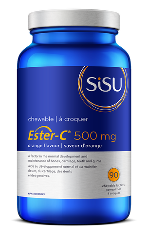 Ester-C 500mg - Orange - 90chewables - Sisu - Health & Body Nutrition 