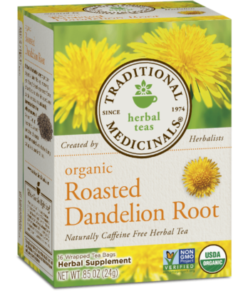 Organic Roasted Dandelion Root Tea - 20bags - Traditional Medicinals - Health & Body Nutrition 