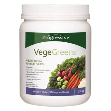 VegeGreens Blueberry Medley - 530g - Progressive - Health & Body Nutrition 