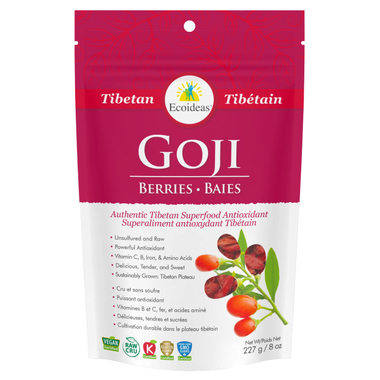 Goji Berries - 227g - Ecoideas - Health & Body Nutrition 