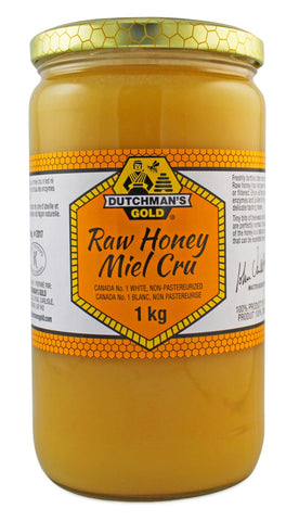 Raw Non-Pasteurized White Honey - 1kg - Dutchman’s Gold - Health & Body Nutrition 