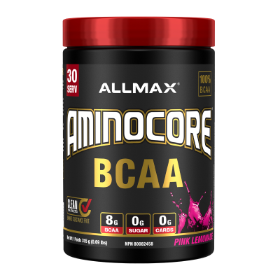 Aminocore Pink Lemonade - 8g BCAA’s - 30serving - Allmax - Health & Body Nutrition 