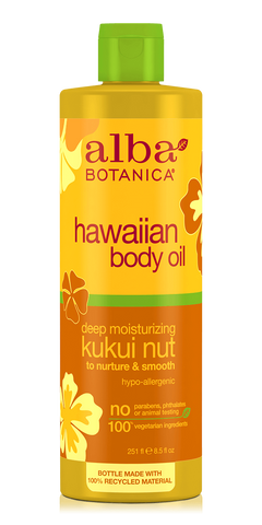 Hawaiian Body Oil - 250ml - Alba Botanica - Health & Body Nutrition 