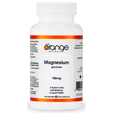 Magnesium Glycinate 180mg - 60vcaps - Orange Naturals - Health & Body Nutrition 