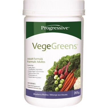 VegeGreens Blueberry Medley - 265g - Progressive - Health & Body Nutrition 