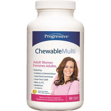 ChewableMulti Adult Women - 60tabs - Progressive - Health & Body Nutrition 