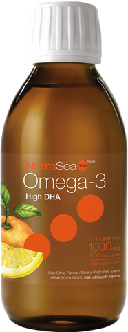 NutraSea Omega-3 High DHA™ Juicy Citrus - 200ml - Nature’s Way - Health & Body Nutrition 
