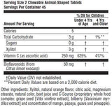 Animal Parade Sugar Free Vitamin C - 90chewables - Nature’s Plus - Health & Body Nutrition 