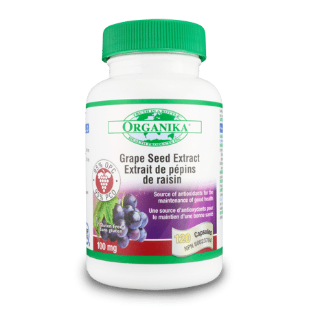 Grape Seed Extract - 100mg - 120caps - Organika - Health & Body Nutrition 