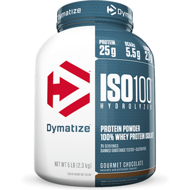ISO100 Hydrolyzed Whey Protein Isolate Chocolate- 5lbs - Dymatize - Health & Body Nutrition 