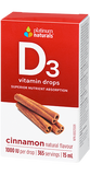 D3 Vitamin Drops - 1000IU - 365 Servings - Cinnamon - Platinum Naturals - Health & Body Nutrition 