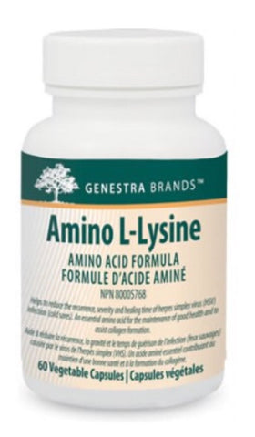 Amino L-Lysine - 60vcaps - Genestra - Health & Body Nutrition 