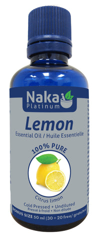 Lemon Essential Oil - 50ml - Naka - Health & Body Nutrition 