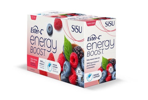 Ester-C Energy Boost Wild Berry - 30 Sachets - Sisu - Health & Body Nutrition 