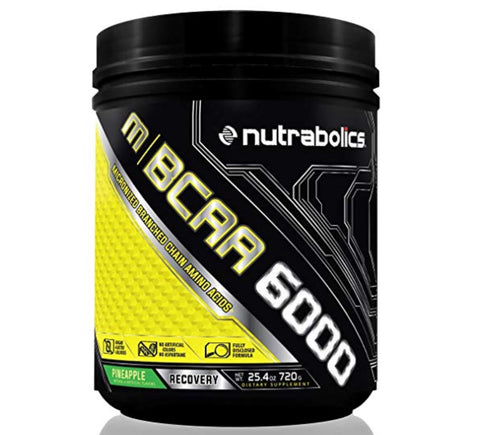 m|BCAA 6000 Pineapple - 90 servings - 720g - Nutrabolics expires: Oct 2019 - Health & Body Nutrition 